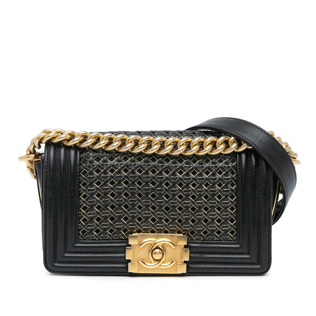 Chanel Small Braided Sheepskin Boy Flap (SHG-3XvapB)
