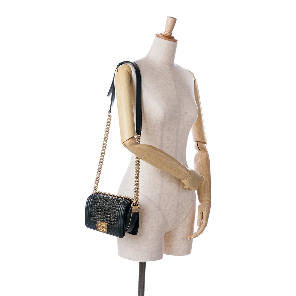 Chanel Small Braided Sheepskin Boy Flap (SHG-3XvapB)