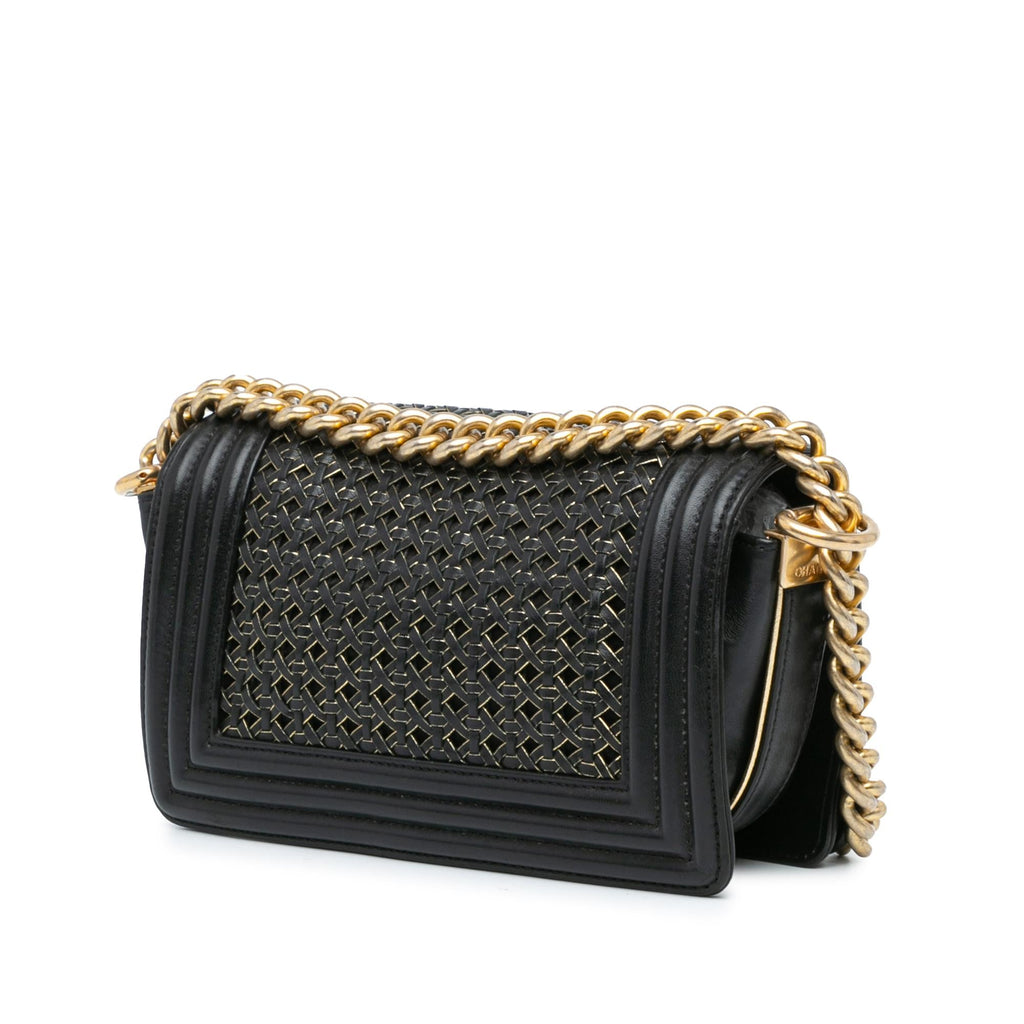 Chanel Small Braided Sheepskin Boy Flap (SHG-3XvapB)