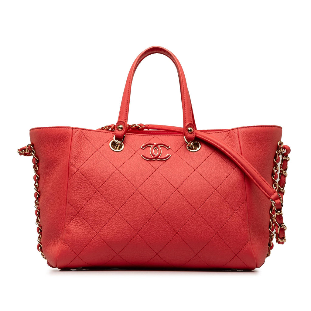 Chanel Small Bullskin Neo Soft Shopping Tote (SHG-D0niJ1)