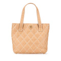 Chanel Small CC Calfskin Wild Stitch Tote