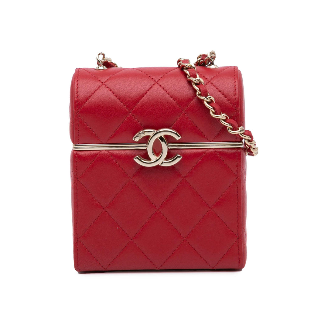 Chanel Small CC Lambskin Box Vanity with Chain
