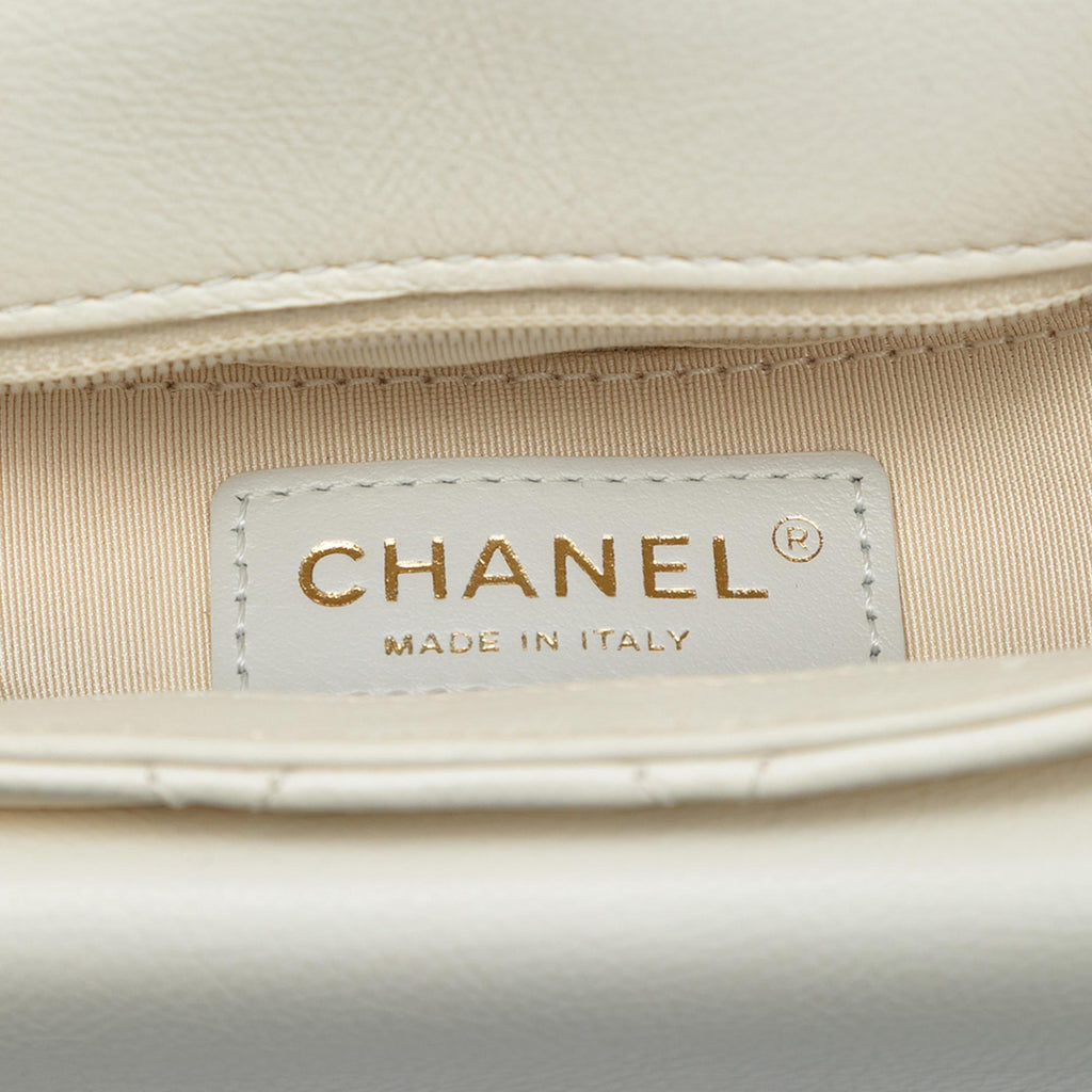 Chanel Small CC Quilted Calfskin Messenger Flap