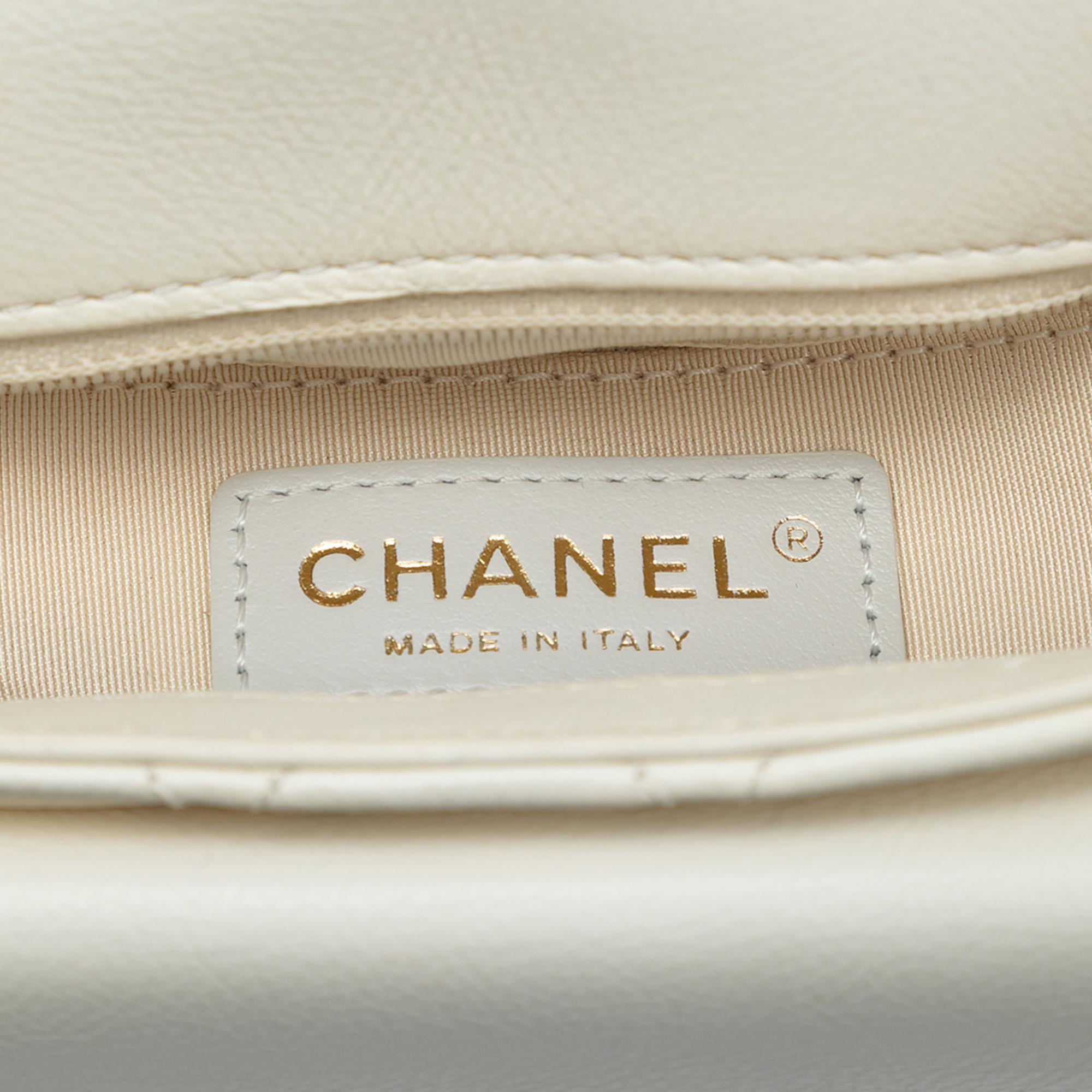 Chanel Small CC Quilted Calfskin Messenger Flap