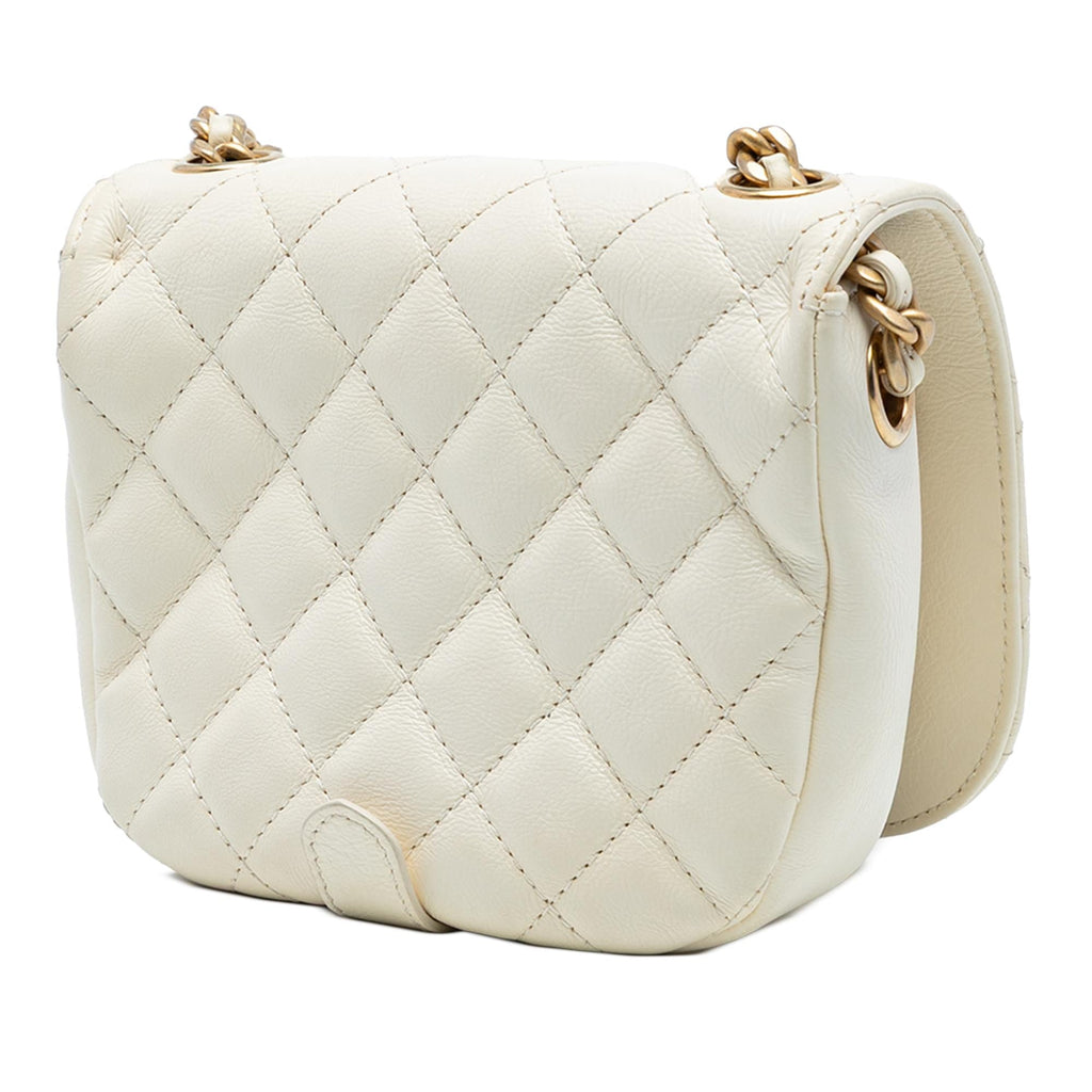 Chanel Small CC Quilted Calfskin Messenger Flap