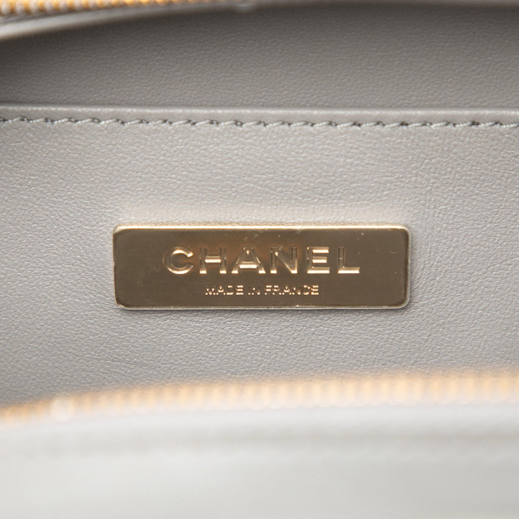 Chanel Small CC Quilted Calfskin Top Handle Convertible Vanity Case