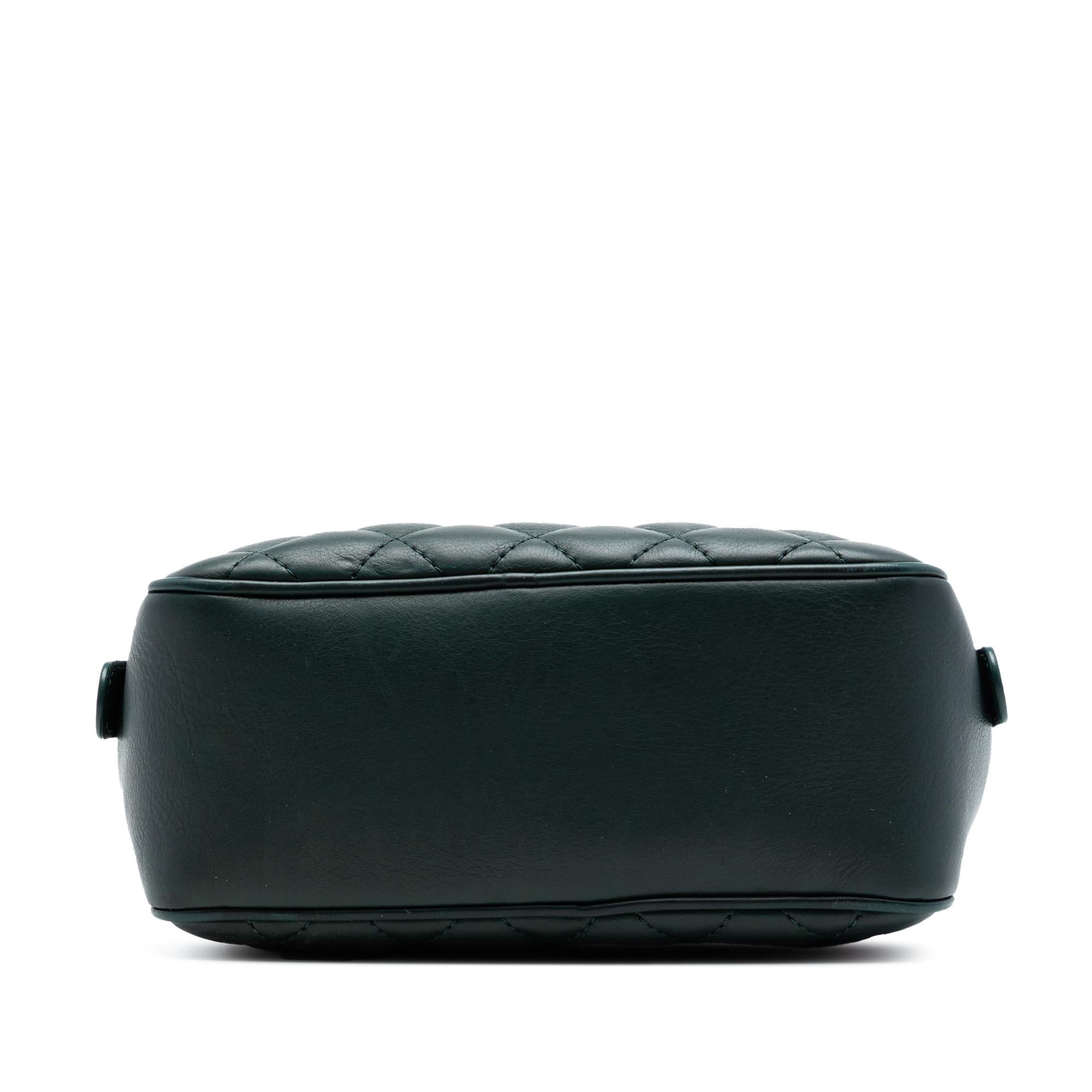 Chanel Small CC Quilted Calfskin Top Handle Vanity Case with Chain