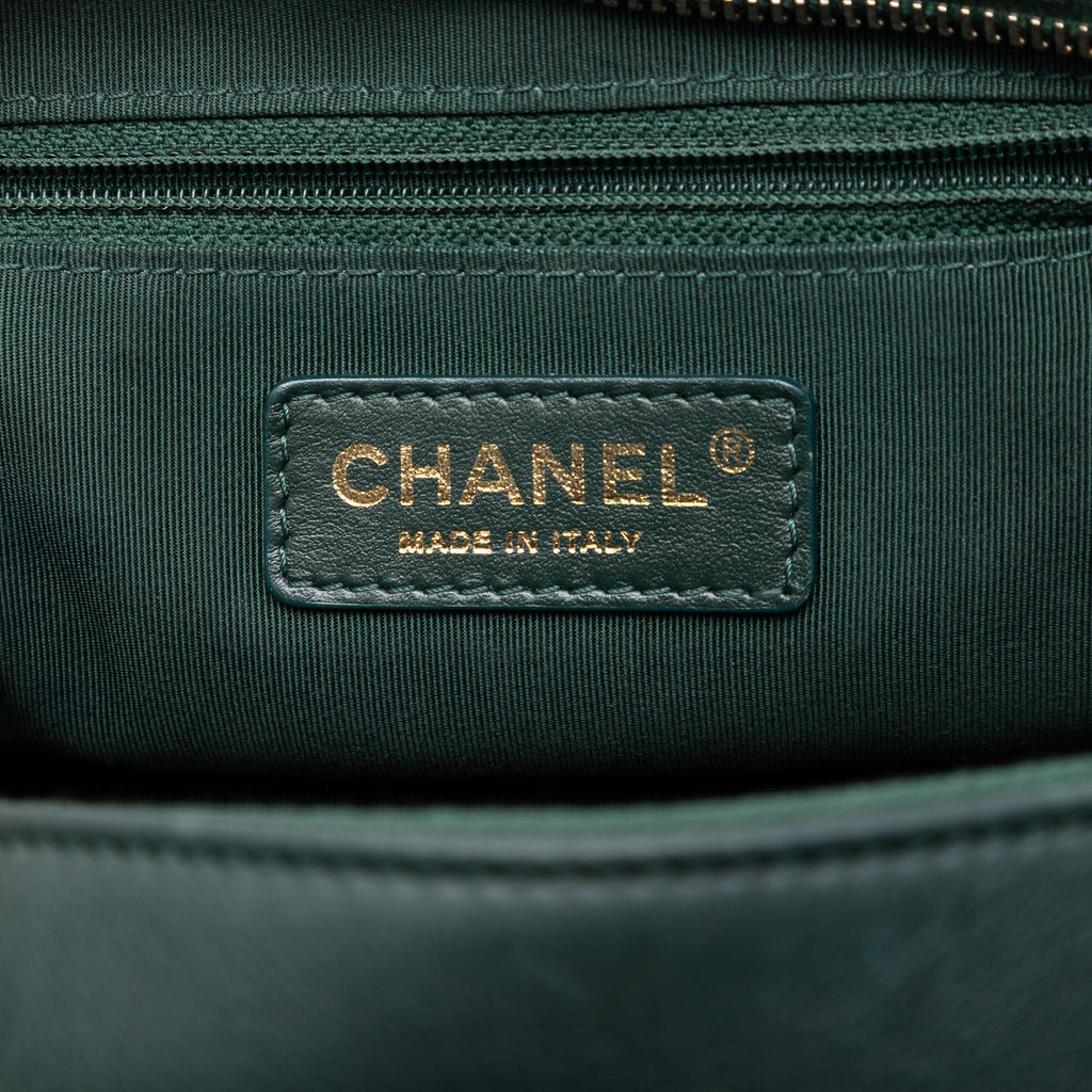 Chanel Small CC Quilted Calfskin Top Handle Vanity Case with Chain