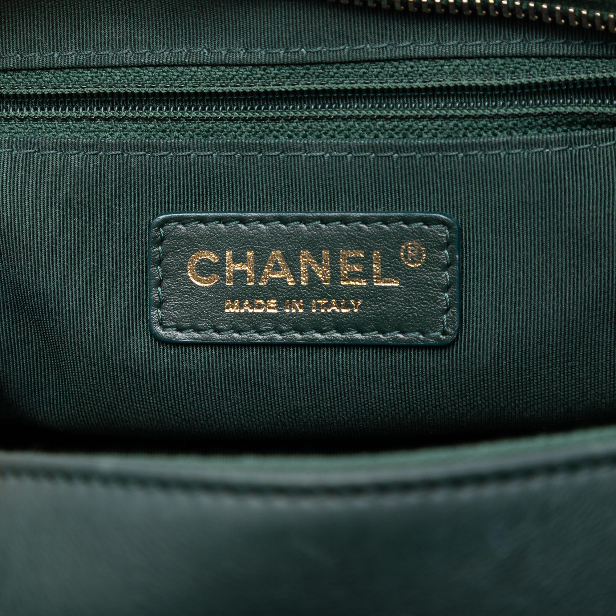 Chanel Small CC Quilted Calfskin Top Handle Vanity Case with Chain