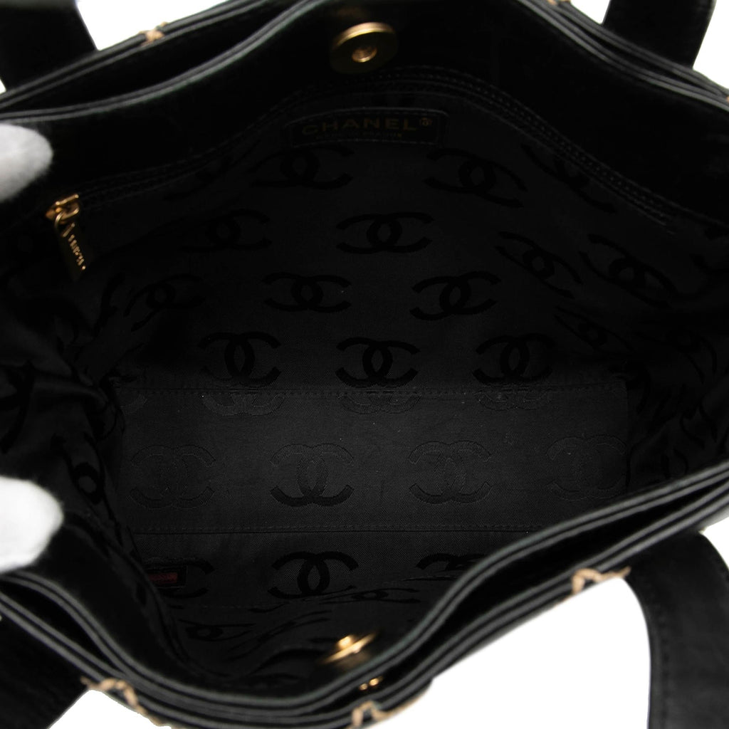 Chanel Small CC Quilted Calfskin Wild Stitch Tote