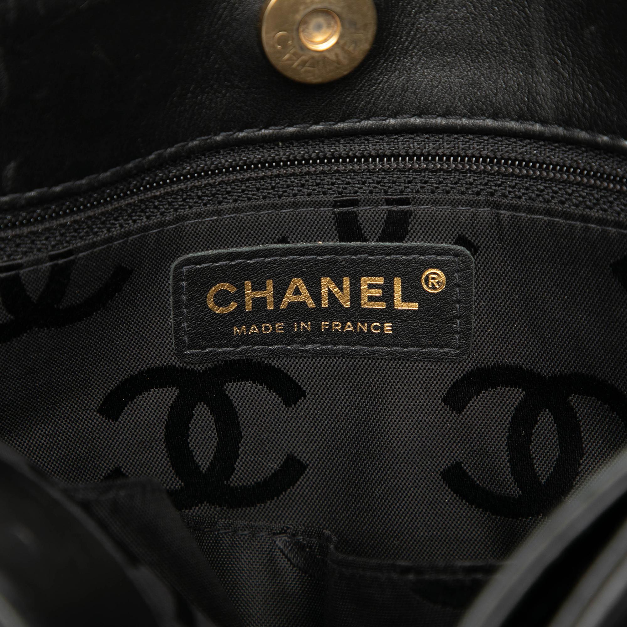 Chanel Small CC Quilted Calfskin Wild Stitch Tote