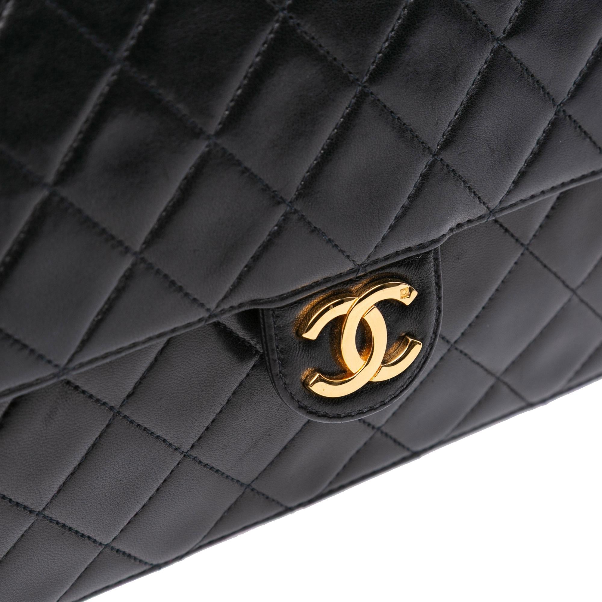 Chanel Small CC Quilted Lambskin Half Single Flap