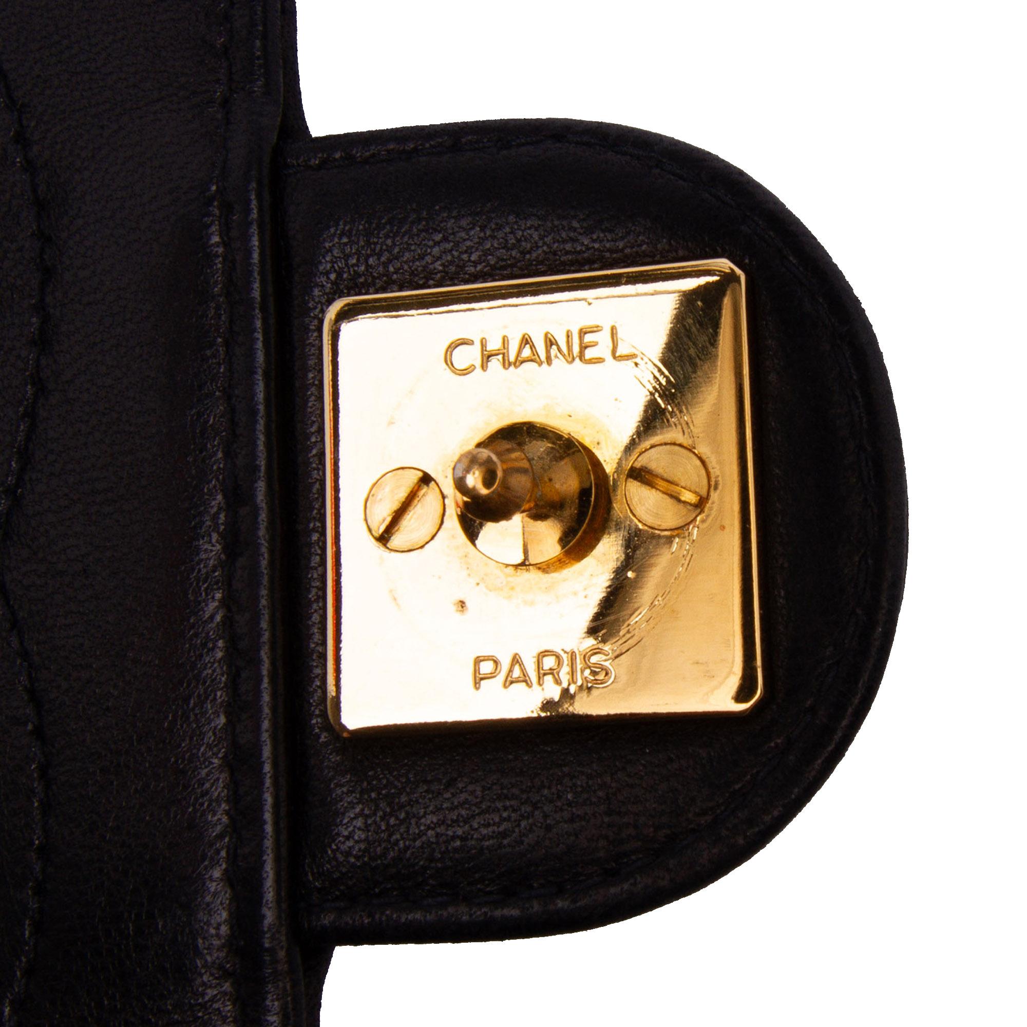 Chanel Small CC Quilted Lambskin Half Single Flap