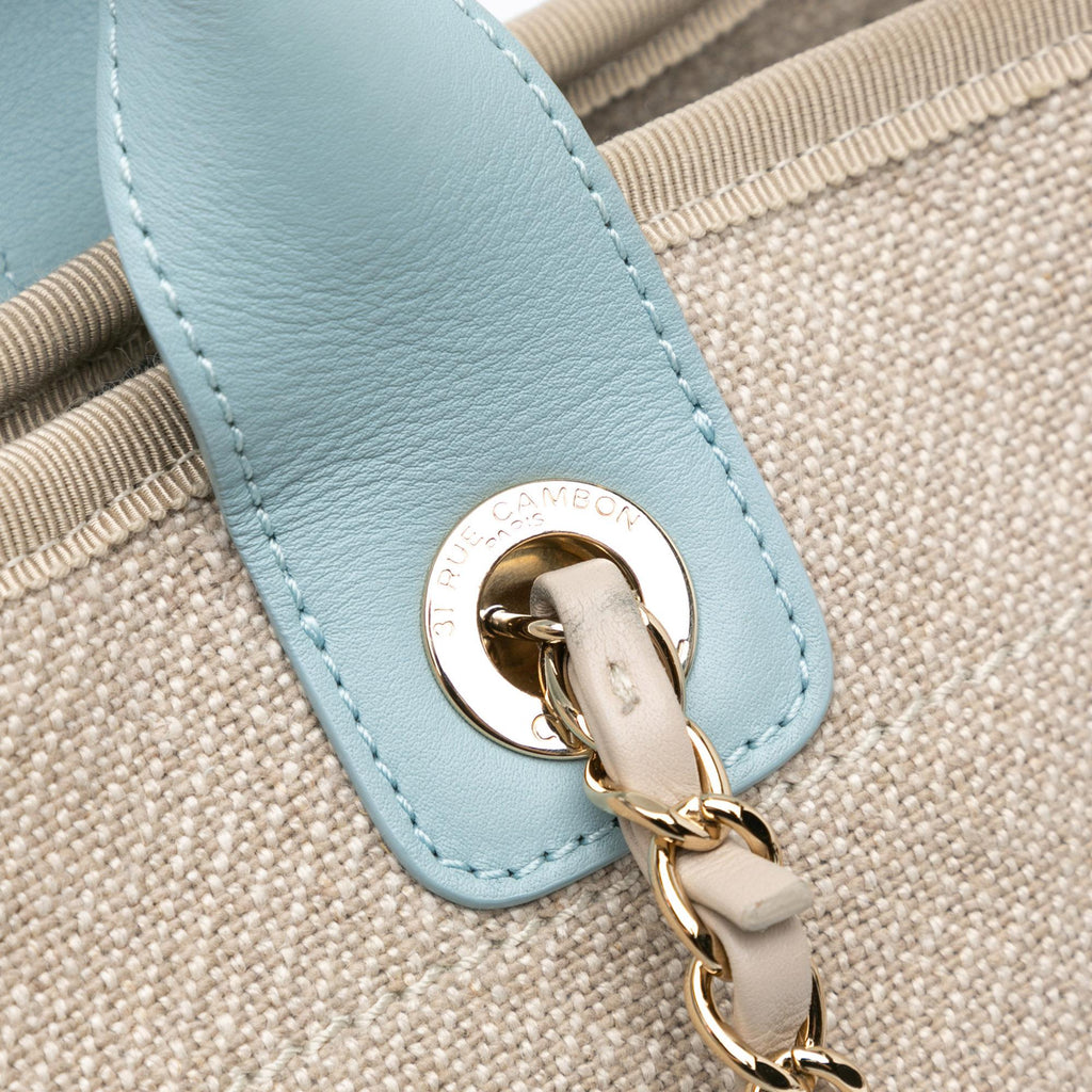 Chanel Small Canvas Deauville Satchel (SHG-CZQGuG)
