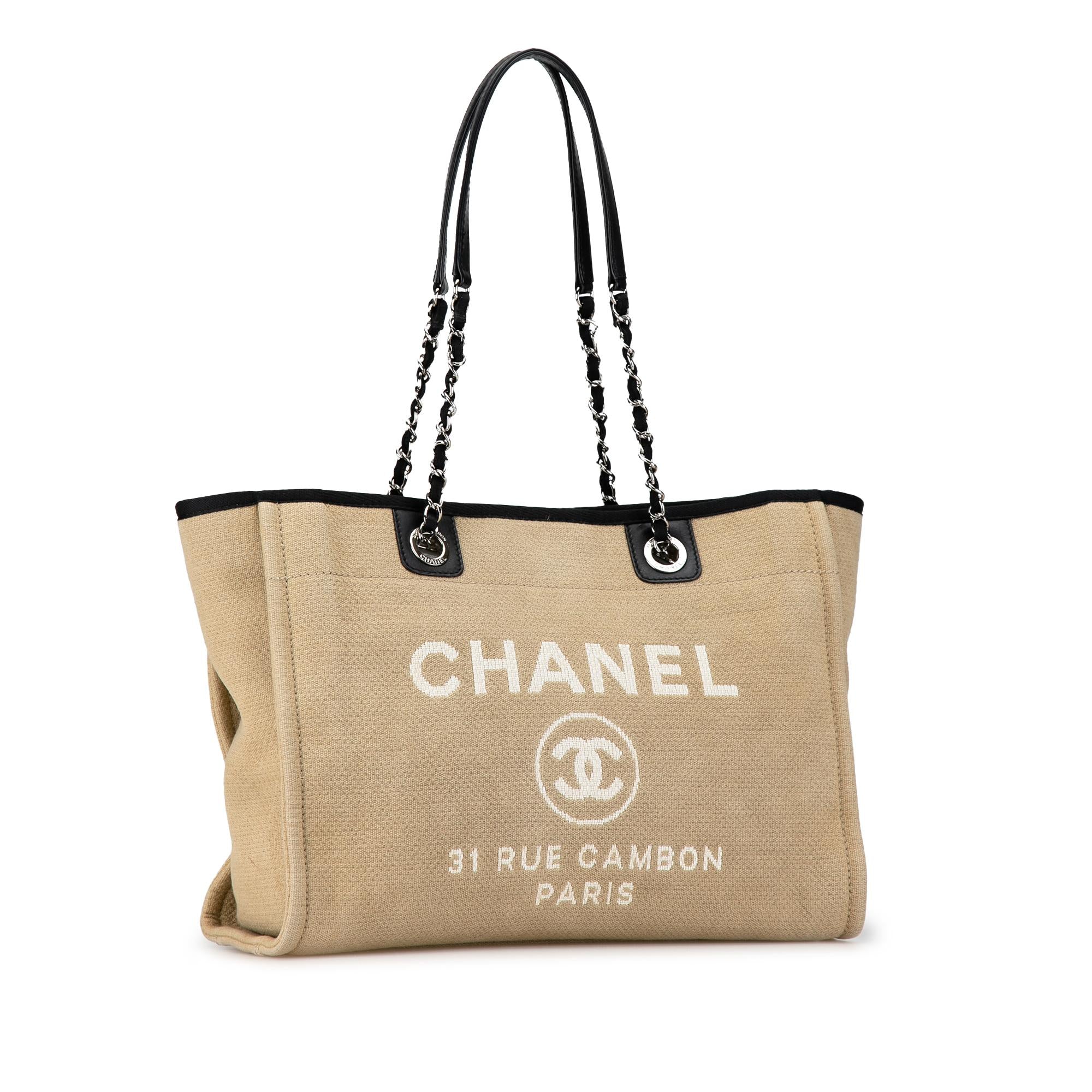 Chanel Small Canvas Deauville Tote (SHG-1L4Nhk)