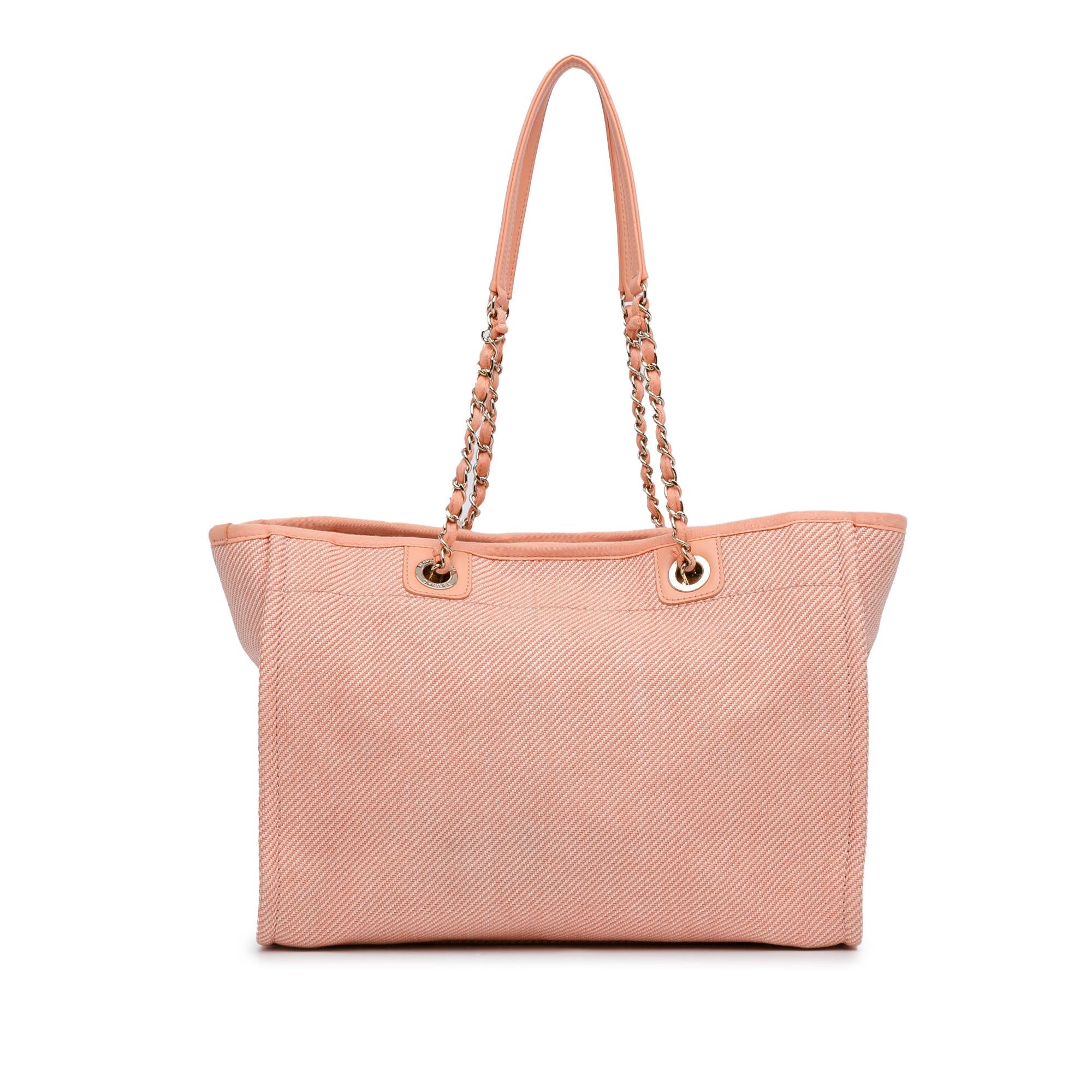 Chanel Small Canvas Deauville Tote (SHG-YEq40T)