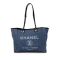 Chanel Small Canvas Deauville Tote