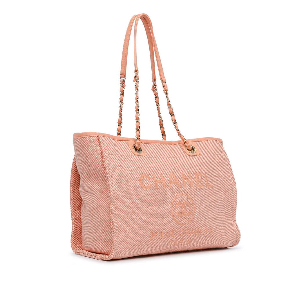 Chanel Small Canvas Deauville Tote (SHG-rezop6)