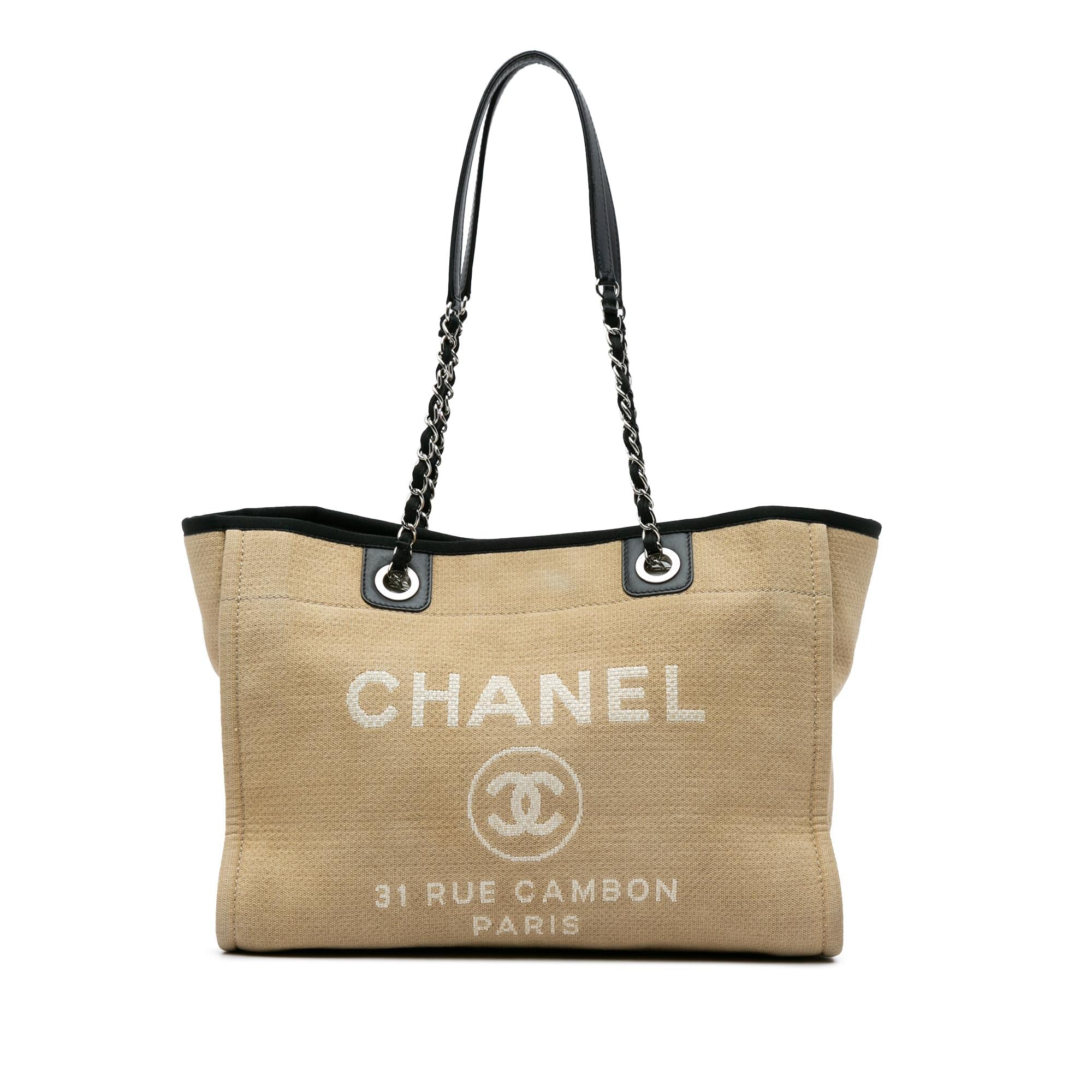 Chanel Small Canvas Deauville Tote (SHG-tFsBMz)