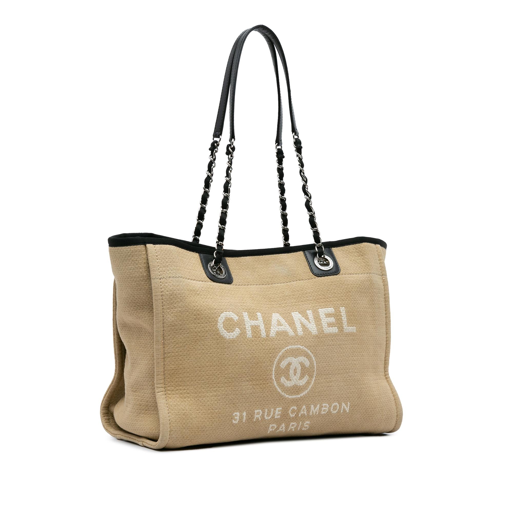 Chanel Small Canvas Deauville Tote (SHG-tFsBMz)