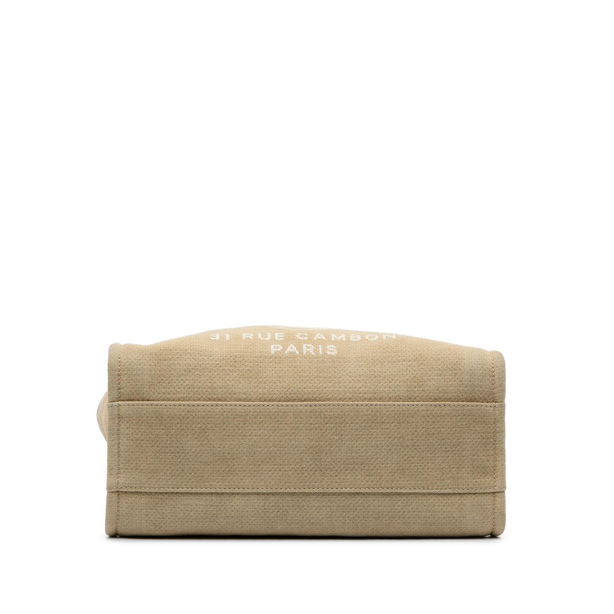 Chanel Small Canvas Deauville Tote (SHG-AeK0SJ)
