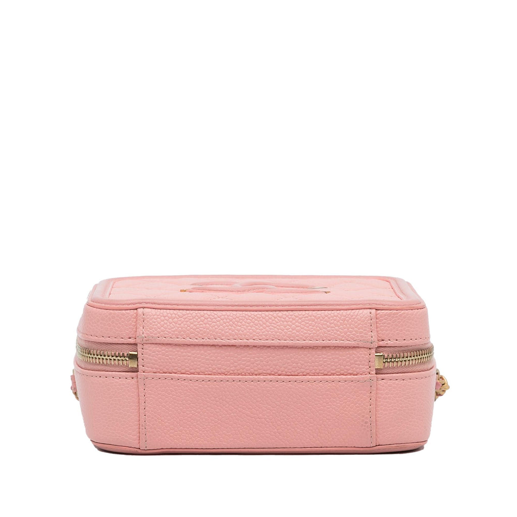 Chanel Small Caviar CC Filigree Vanity Bag (SHG-RkOLyj)