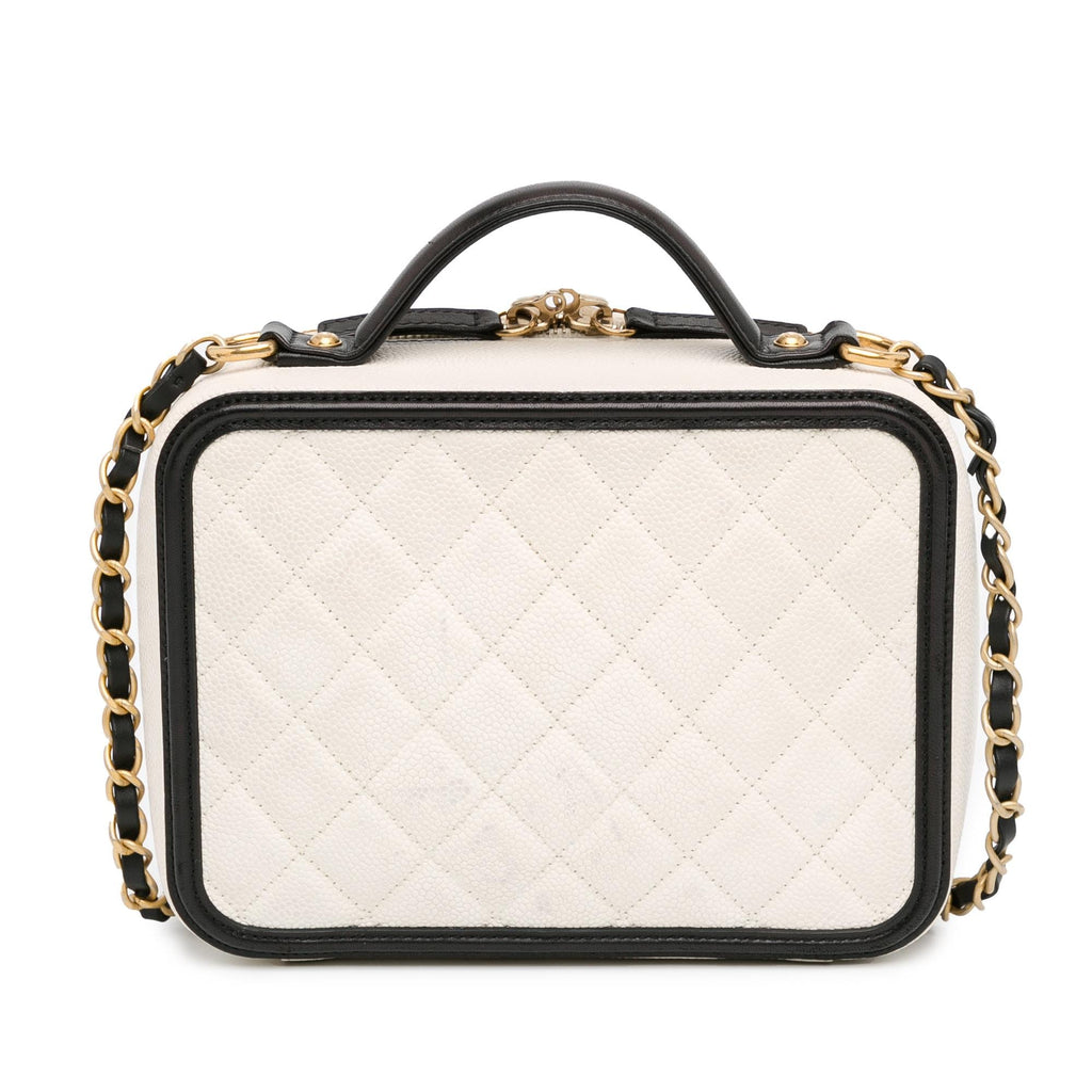 Chanel Small Caviar CC Filigree Vanity Case (SHG-Bp5TXl)