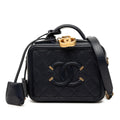 Chanel Small Caviar CC Filigree Vanity Case