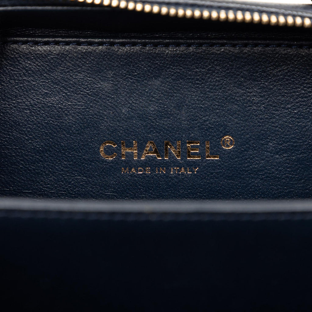 Chanel Small Caviar CC Filigree Vanity Case