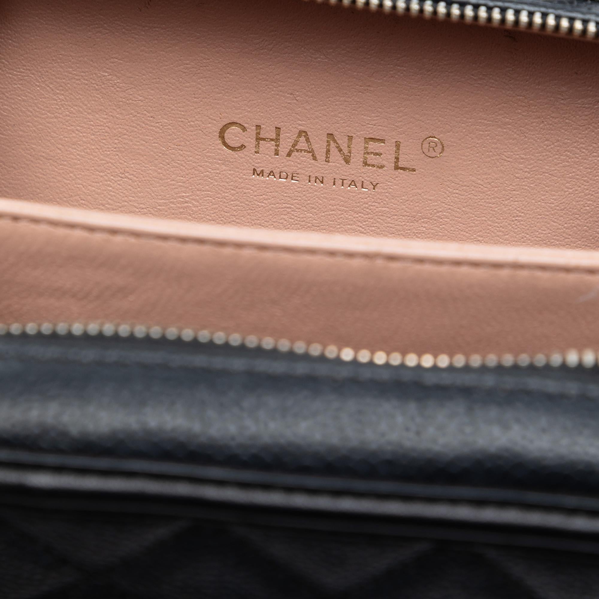 Chanel Small Caviar CC Filigree Vanity Case