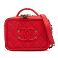 Chanel Small Caviar Filigree Vanity Case (SHG-8sX2Za)