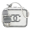 Chanel Small Caviar Striped CC Filigree Vanity Case