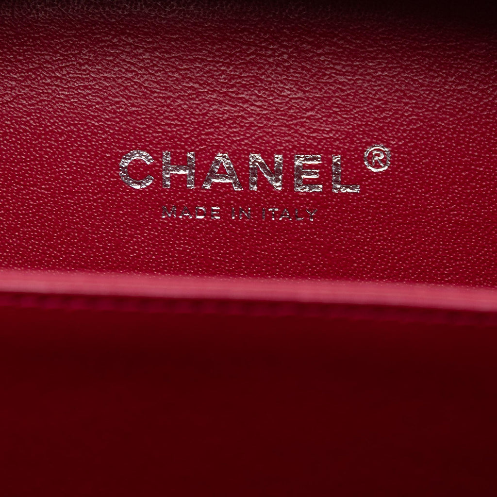 Chanel Small Caviar Striped CC Filigree Vanity Case