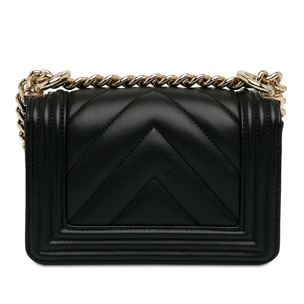 Chanel Small Chevron Boy Flap (SHG-PGXrMi)