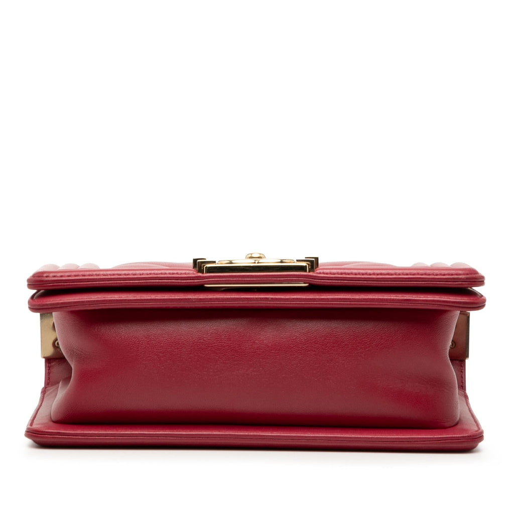 Chanel Small Chevron Calfskin Boy Flap