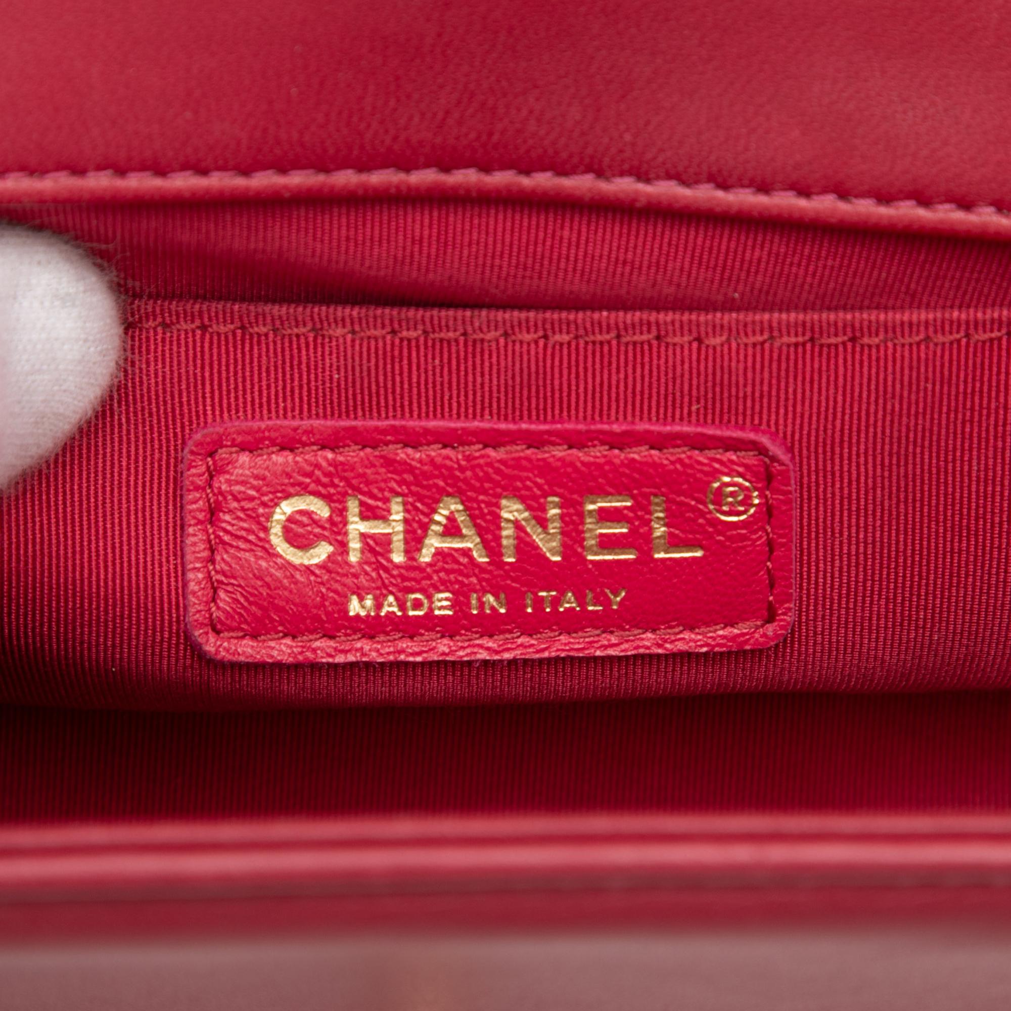 Chanel Small Chevron Calfskin Boy Flap