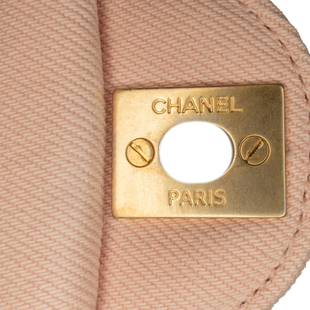 Chanel Small Chevron Denim Fringe Coco Flap (SHG-GMYid7)