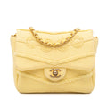 Chanel Small Chevron Denim Fringe Coco Flap