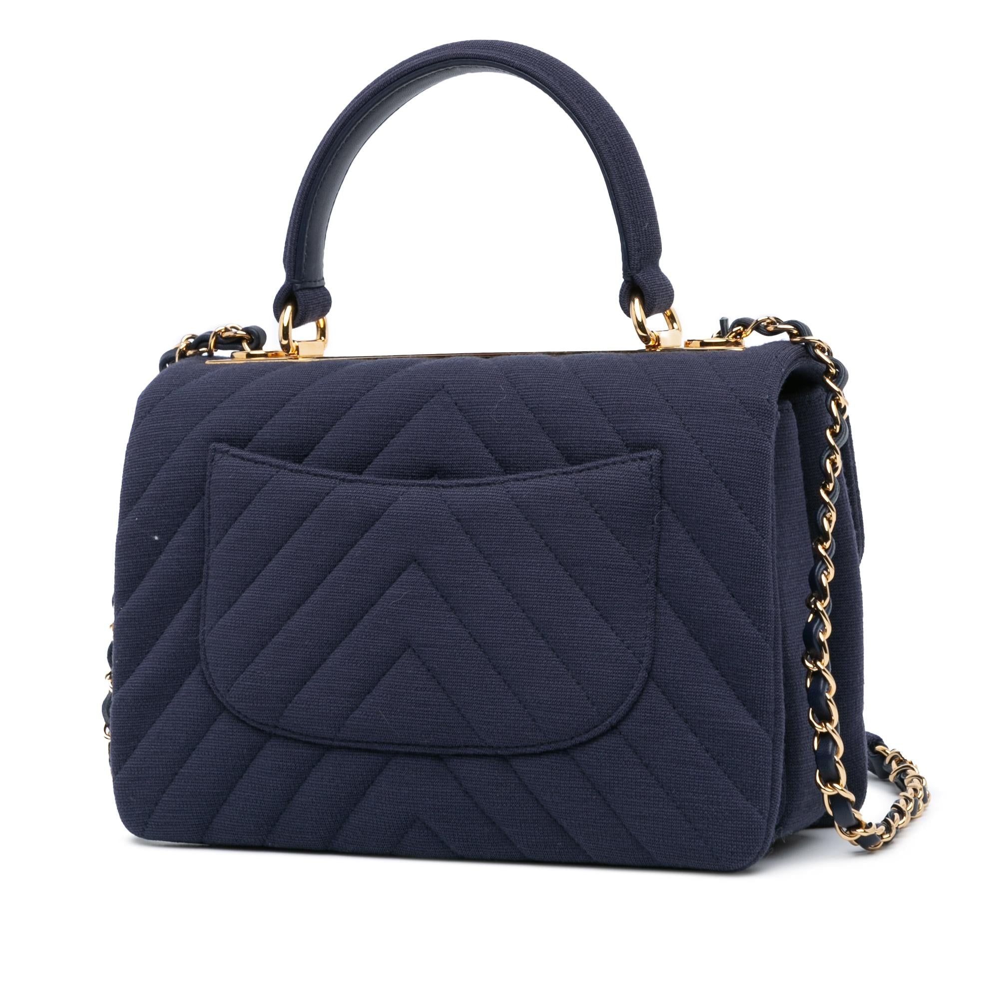 Chanel Small Chevron Jersey Trendy CC Flap