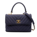 Chanel Small Chevron Jersey Trendy CC Top Handle Flap