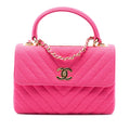 Chanel Small Chevron Jersey Trendy CC Top Handle Flap