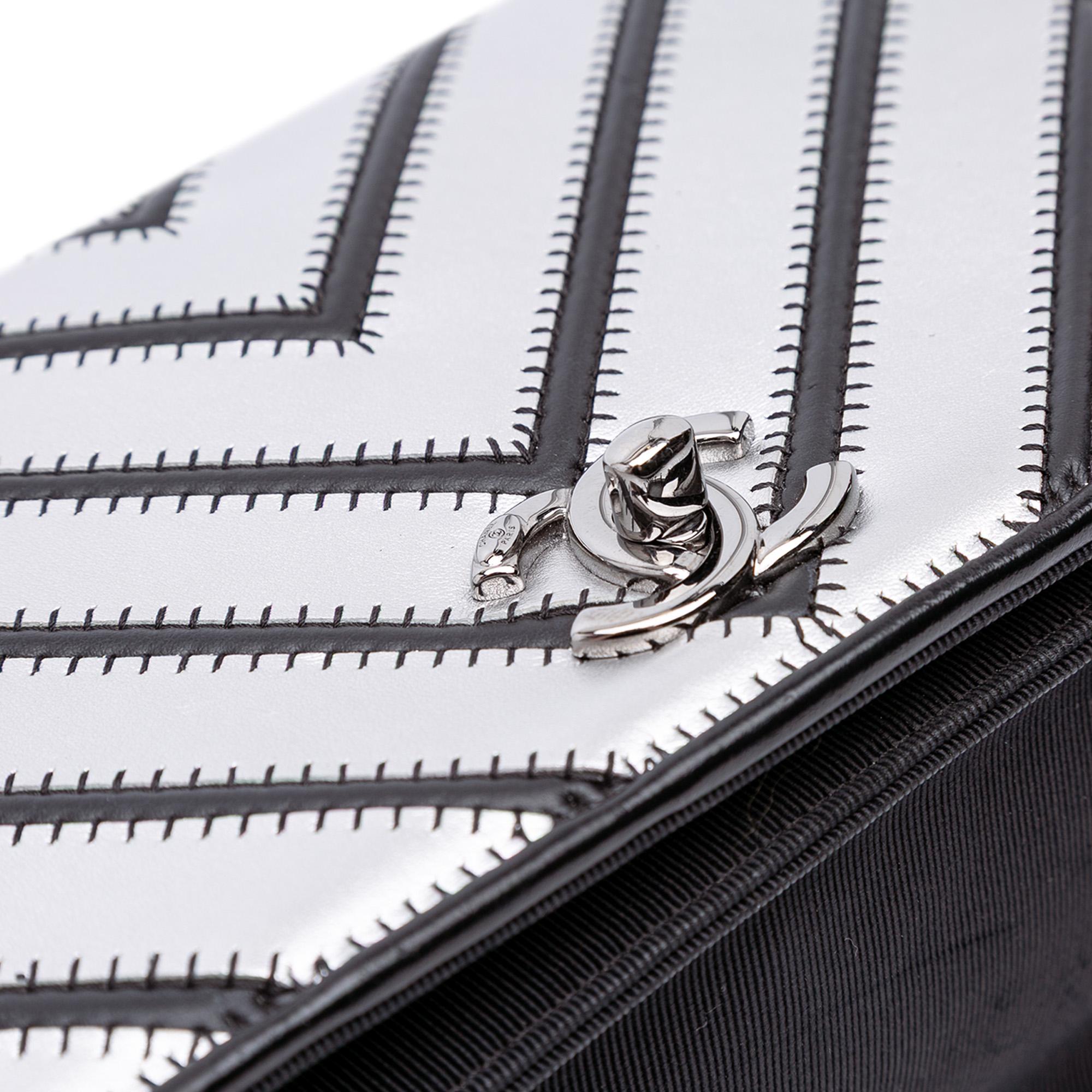 Chanel Small Chevron Lambskin Couture Flap