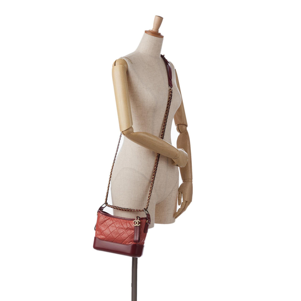 Chanel Small Chevron Lambskin Gabrielle Crossbody