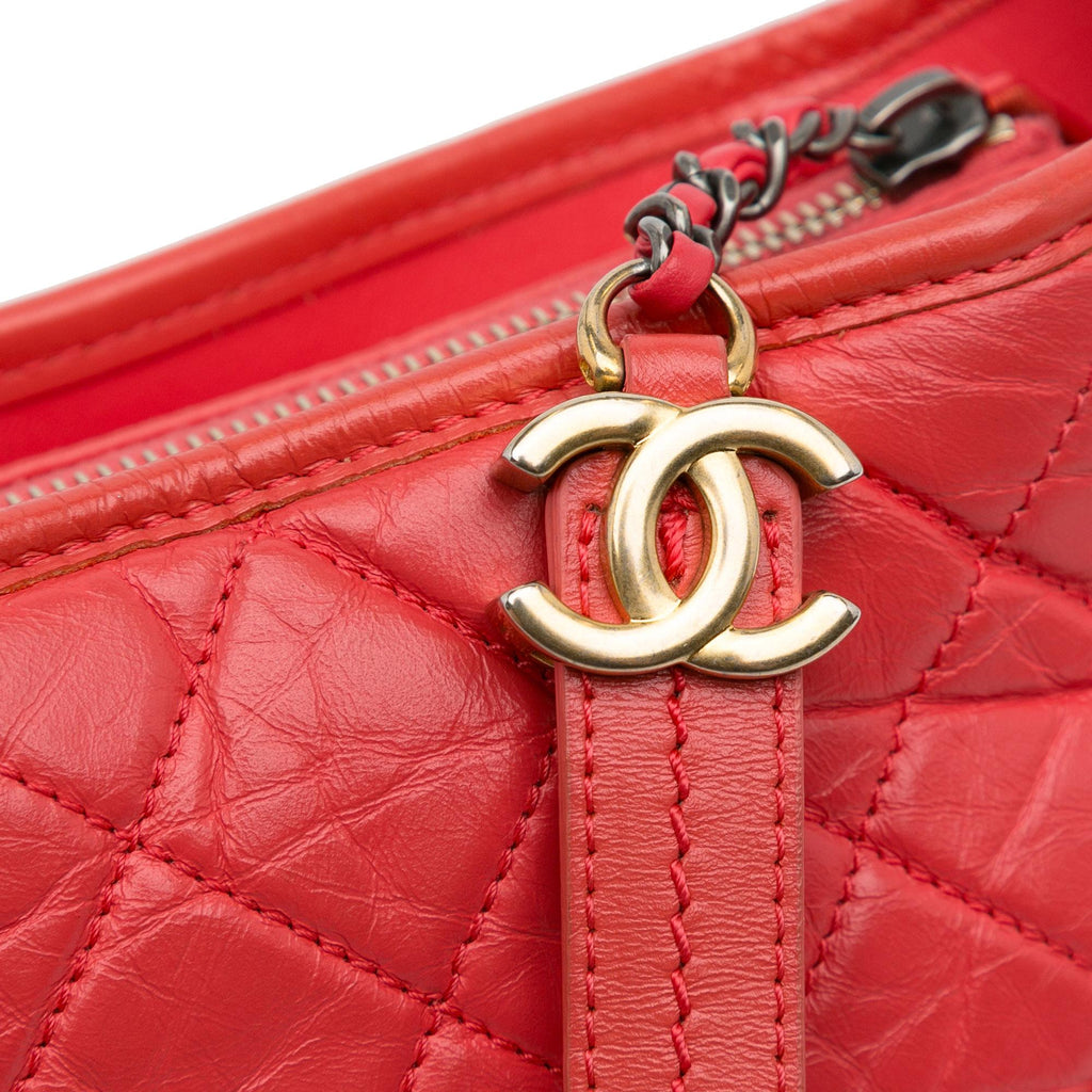 Chanel Small Chevron Lambskin Gabrielle Crossbody