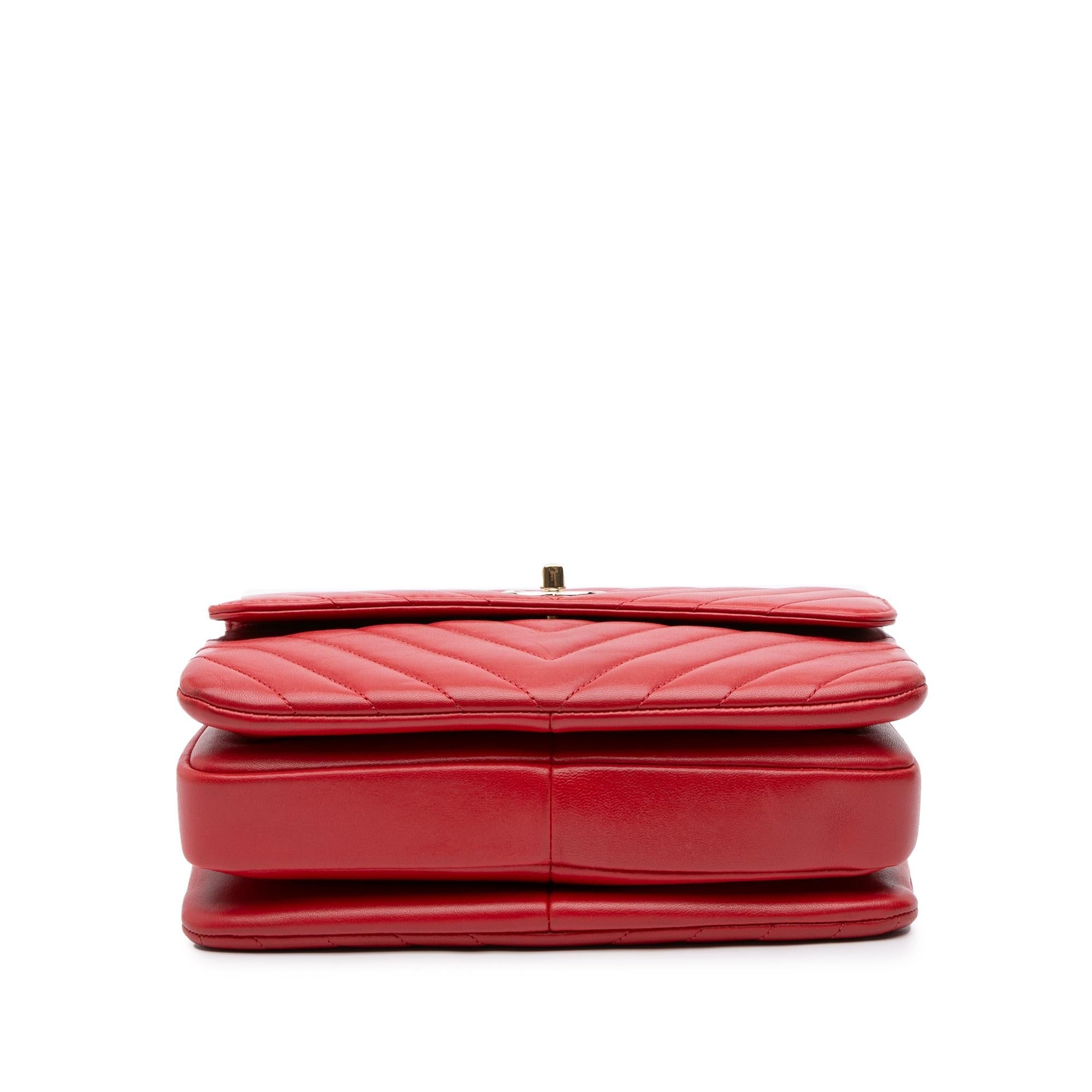 Chanel Small Chevron Lambskin Trendy CC Flap