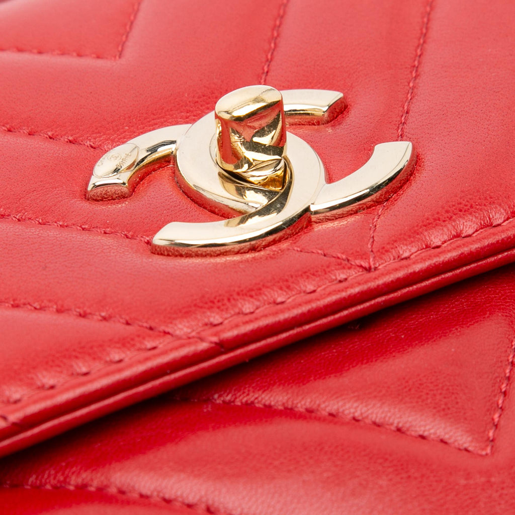 Chanel Small Chevron Lambskin Trendy CC Flap