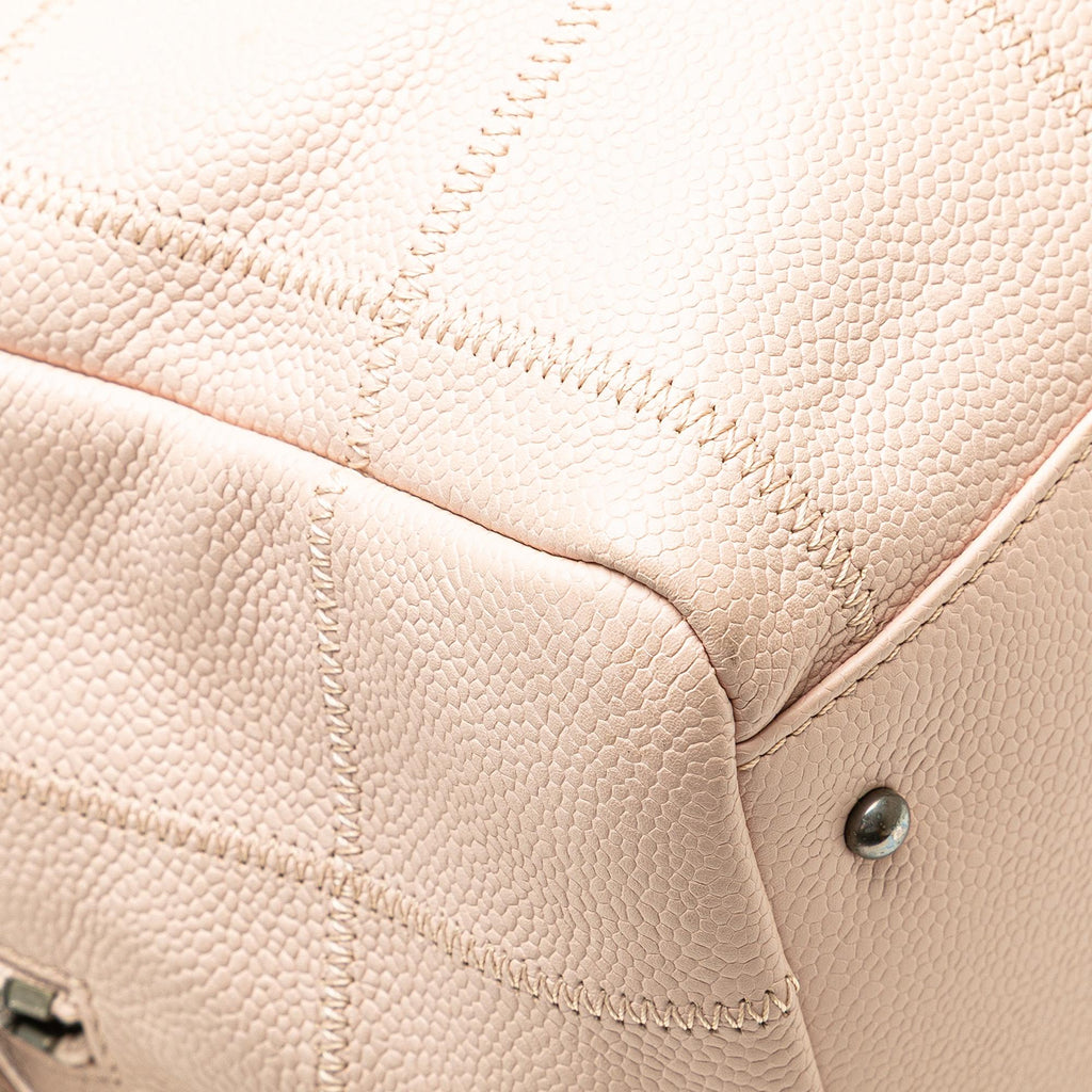 Chanel Small Choco Bar Caviar LAX Bowler Bag