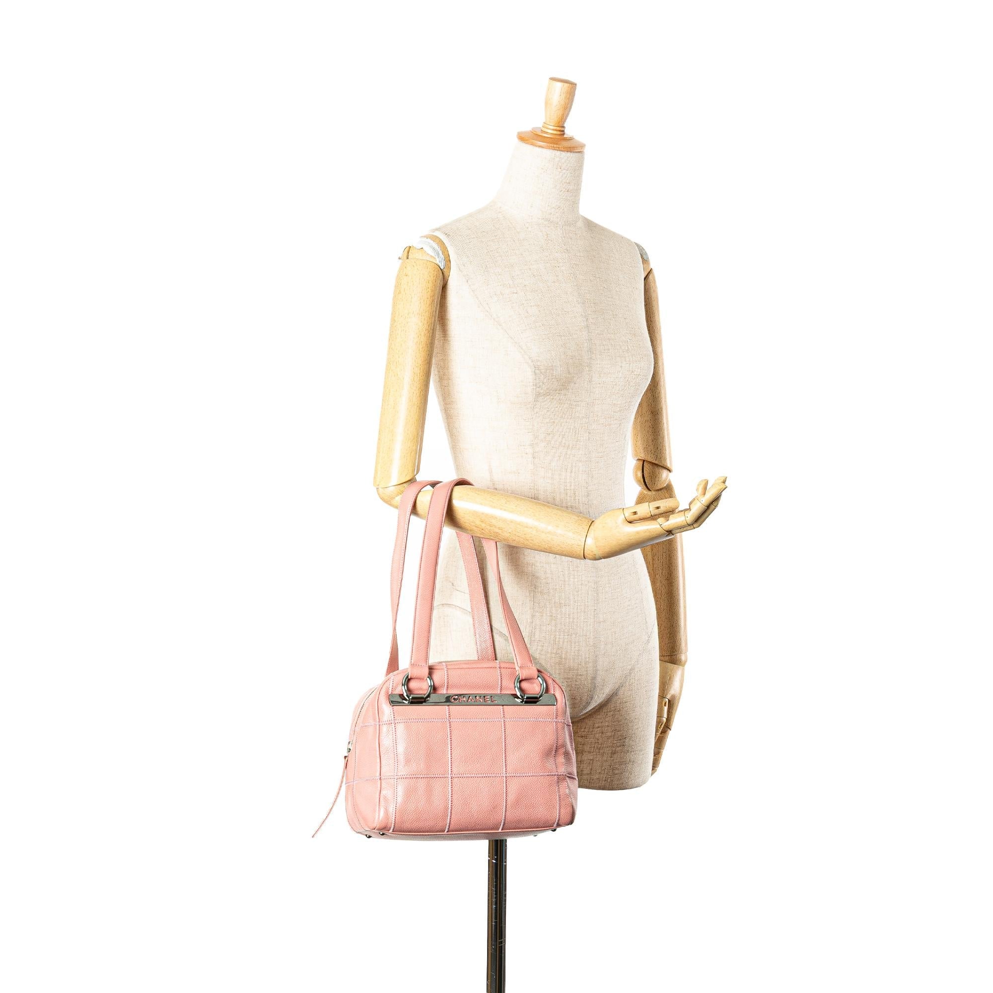 Chanel Small Choco Bar Caviar Shoulder Bag