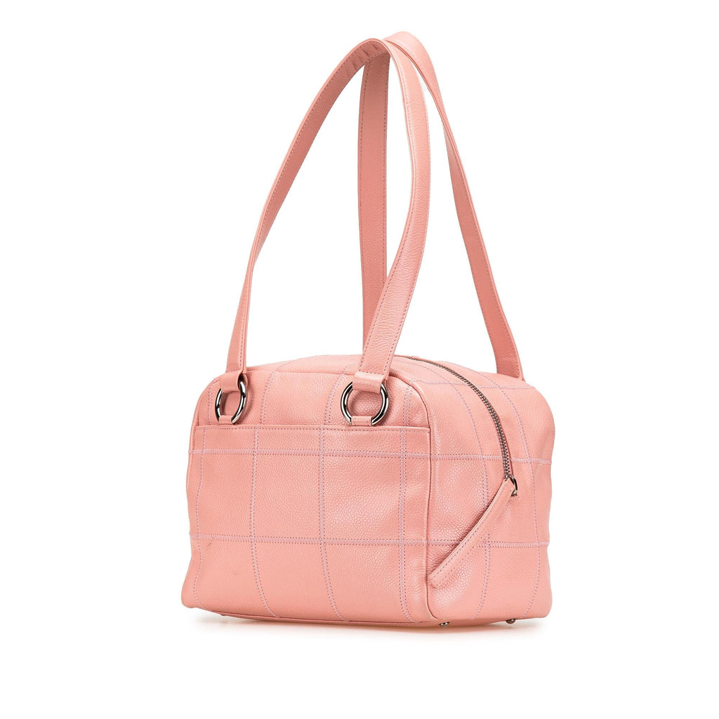 Chanel Small Choco Bar Caviar Shoulder Bag