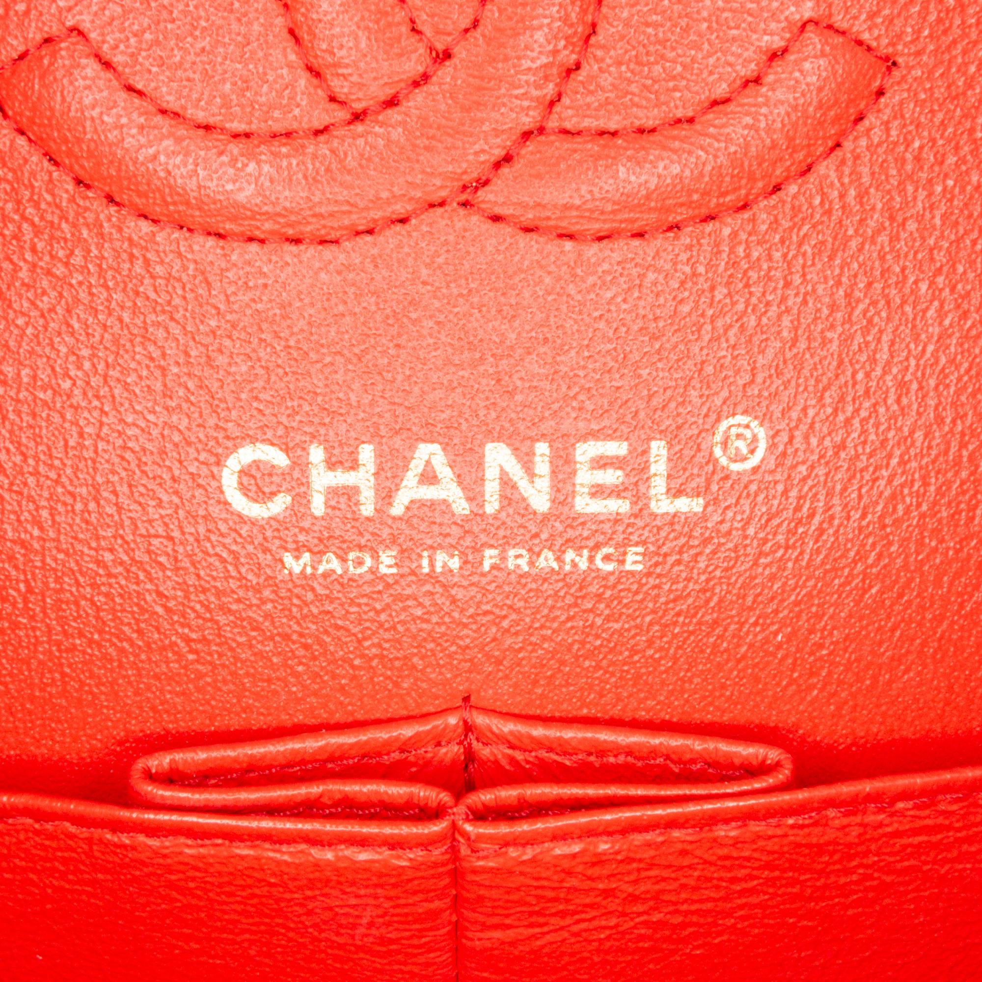 Chanel Small Classic Chevron Lambskin Double Flap